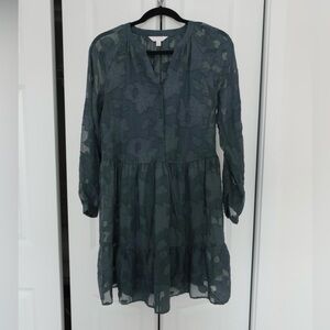 LC Lauren Conrad Teal Long Sleeve Dress